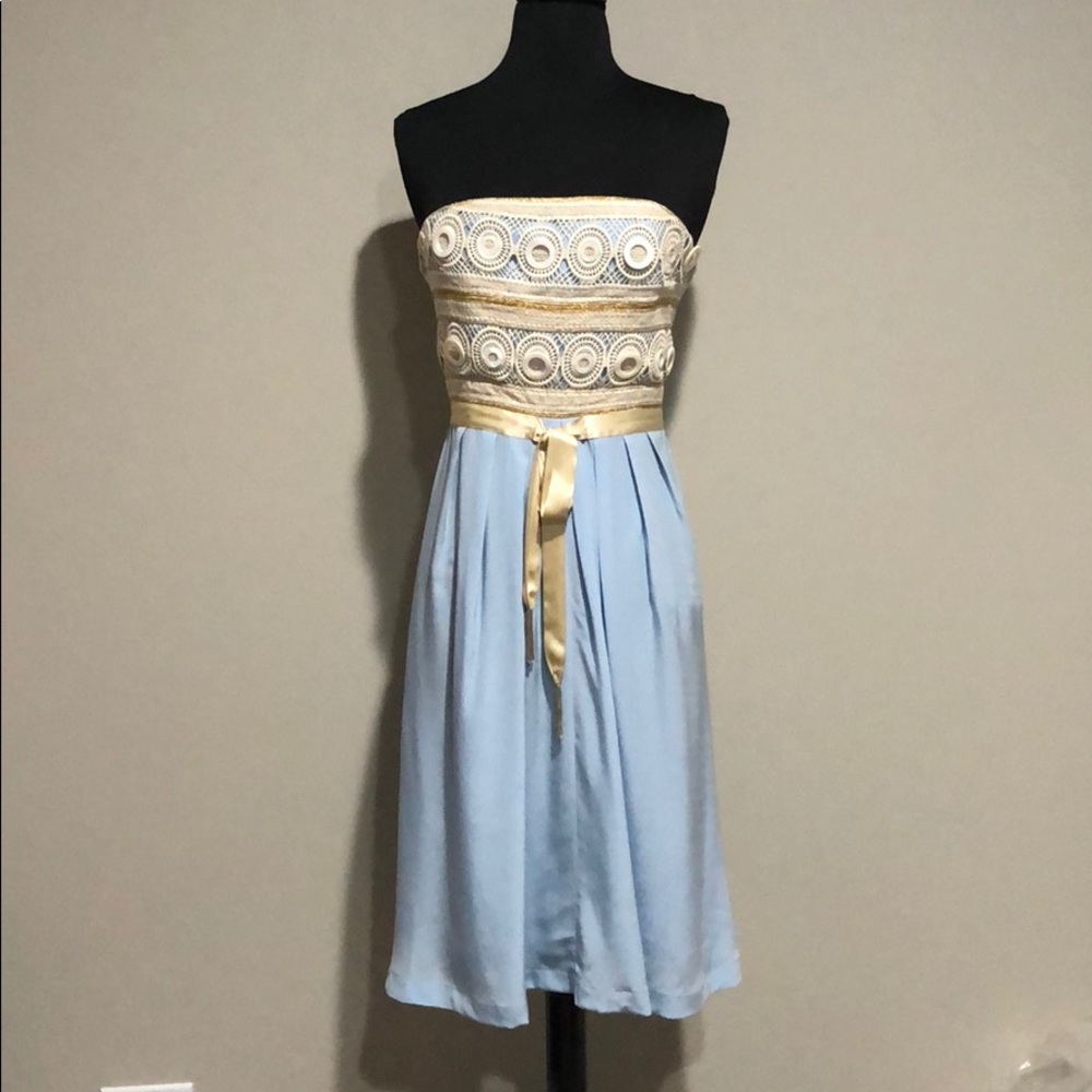 Tracy Reese strapless silk dress